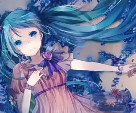 水晶蓝色长发美少女的图片,越多越好