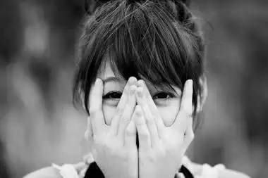 小清新一个你看不见的我唯美女生治愈系图片
