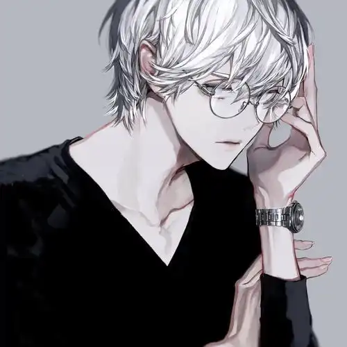 动漫头像男银发