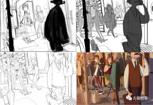 俄罗斯画师puba24治愈系风格人物插画