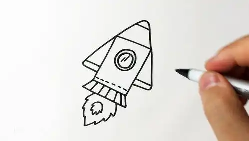 曲洲老师画卡通幼儿的简笔画系列神舟飞船