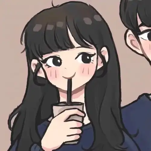 可爱的情侣头像萌系一男