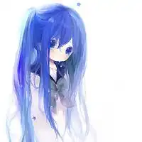 女生动漫头像和网名,要蓝色的