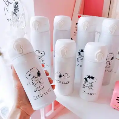 可爱卡通日系ins秋冬少女心学生清新水杯大容量便携保温杯喝水杯