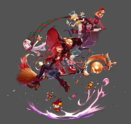 hanaboo的画一些分享dnf魔道剑魔鹦鹉的画师