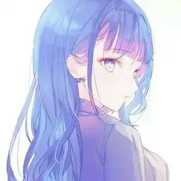 动漫头像女生仙气蓝系图