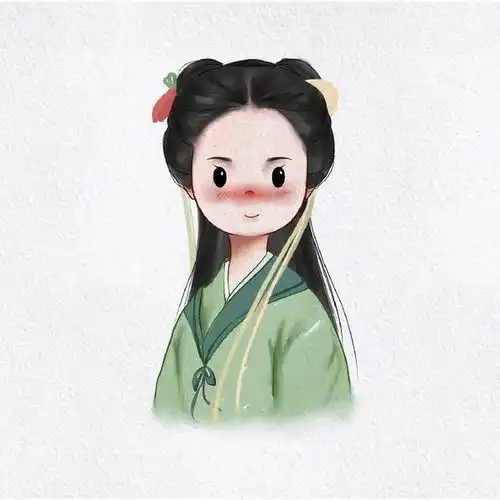 古风人物插画,刘亦菲q版系列