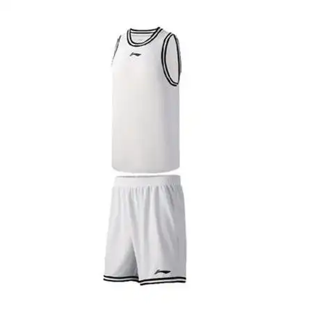 李宁lining李宁篮球系列男子无袖运动服透气背心宽松比赛套装2022春aats003