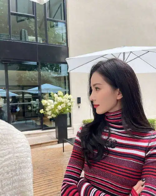 刘诗诗晒巴黎随拍优雅大方侧颜优越魅力十足