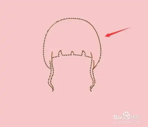 ps微信头像女卡通手绘图方法