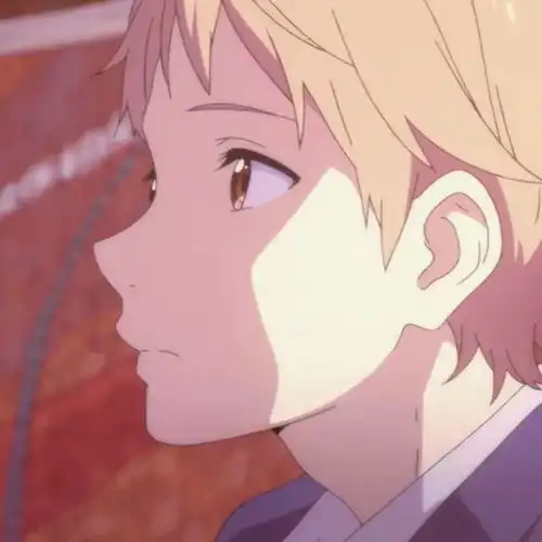 动漫浅蓝色系男生头像圈