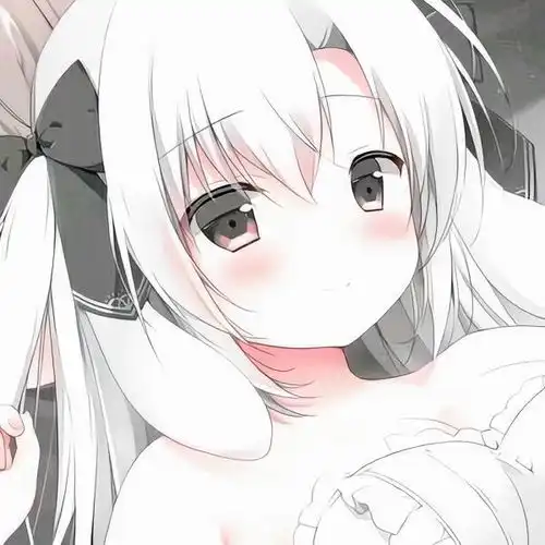 白色温柔可爱系女生头像