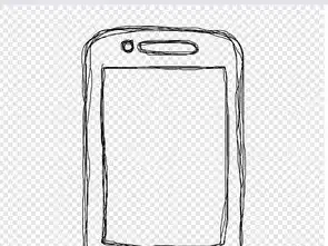 卡通手绘白色苹果手机边框图标高清免扣元素图片素材模板下载0.22mb办公商务大全生活工作