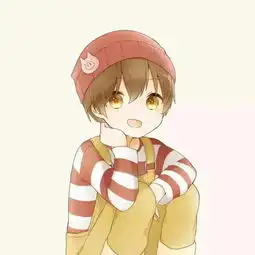 情侣头像萌系小孩一对头