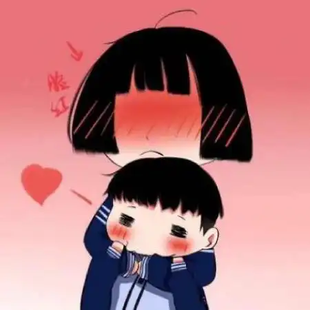 二次元情侣卡通头像,有点搞怪但是感觉很不错的