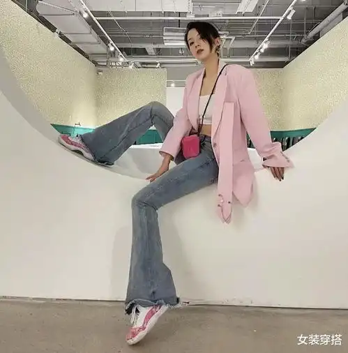 春天流行粉色西装外套,显白温柔提气质,穿出日系甜美感