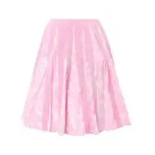 粉色印花半裙
