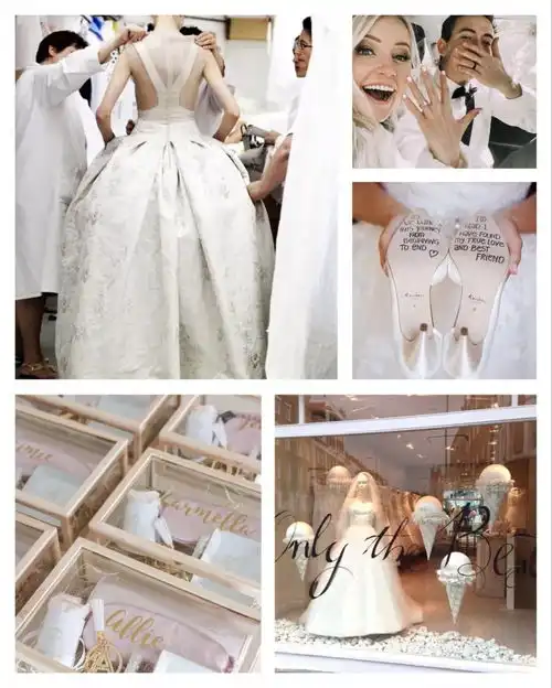 陈列师情人节女生们的婚纱梦又开始许愿了