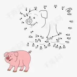 卡通猪涂色画图片素材图片免费下载高清卡通手绘png千库网图片编号3527517
