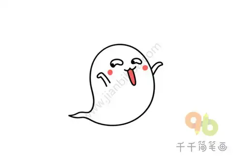 分享12组q版幽灵简笔画萌系治愈手帐素材记得收藏哦