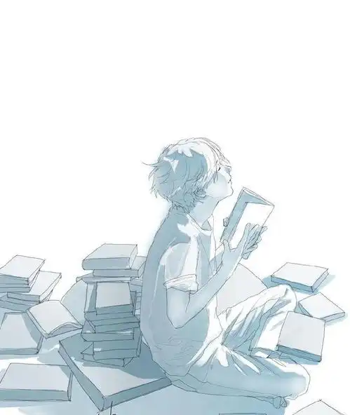 板绘动漫角色纯净系孤独少年