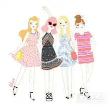 iblues与插画师krisatomic合作少女系列好萌