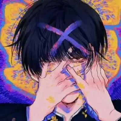 动漫头像丧系男生套图