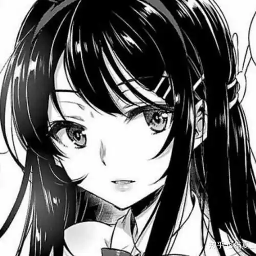 丧系动漫风格头像女漫