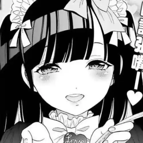 爱了爱了超奈斯的男女生黑白动漫头像