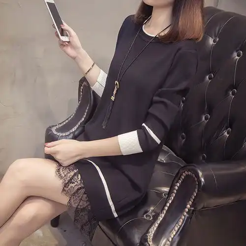 宽松的设计,遮肉又显瘦,尽显优雅精致的女性气质