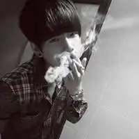 男生点烟微信头像