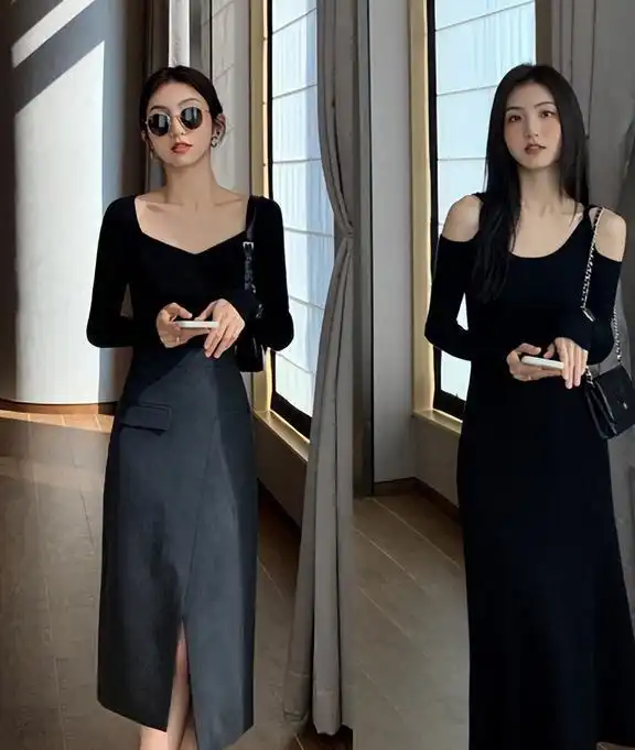 初秋也要做个酷girl这些黑色系穿搭太高级,气场一米八