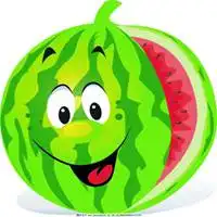 可爱的西瓜头像卡通可爱吃西瓜头像大图