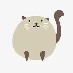 手绘卡通可爱龙猫猫咪图片素材其他格式下载动漫人物大全
