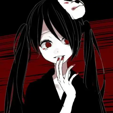 暗黑系头像女高冷动漫血腥