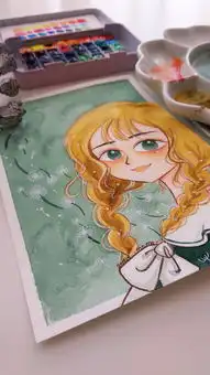 复古墨绿系少女