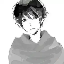 模糊动漫头像男黑白