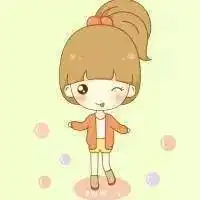 可爱卡通小美女头像卡通