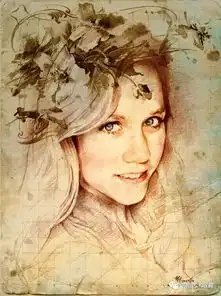 国外绘画十人展美好的艺术和美好的少女