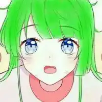 绿色系动漫头像女生头像