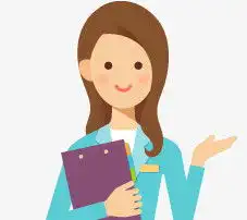 卡通老师简笔画女