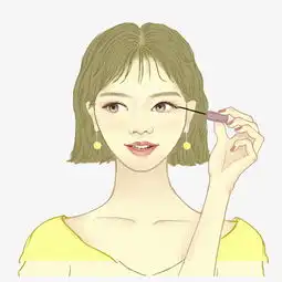 一个在化妆的可爱小女孩免抠图图片素材其他格式下载动漫人物大全