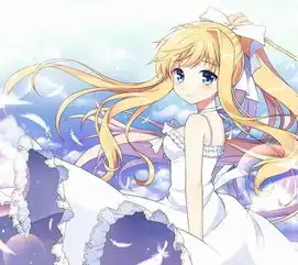 长发带白色蝴蝶结性格傲娇的动漫少女图片