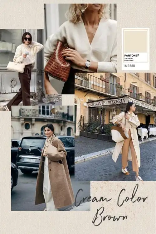 奶油色系全套搭配公式来了黄黑皮女生这么穿都能白成一道光