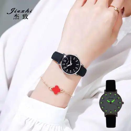 ins手表女学生韩版简约时尚潮流复古少女心学院风防水夜光正品表