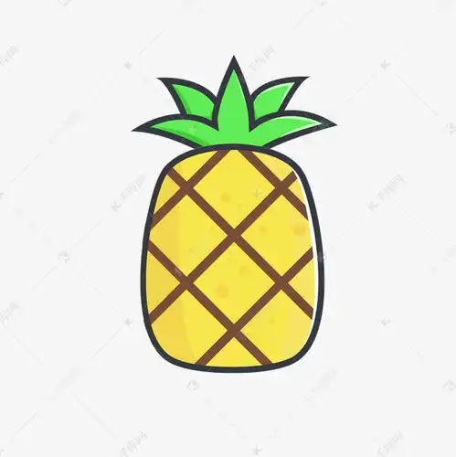 夏天卡通菠萝清凉矢量图素材图片免费下载千库网