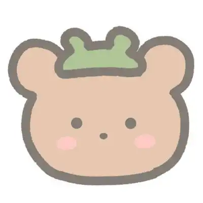 手绘卡通可爱小熊团头