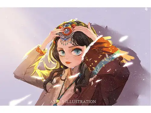 figureillustration系列甜系少女