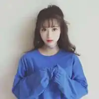 韩风蓝色系闺蜜头像一对两张微信头像图片大全