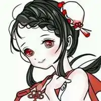 动漫暗黑系红色头像